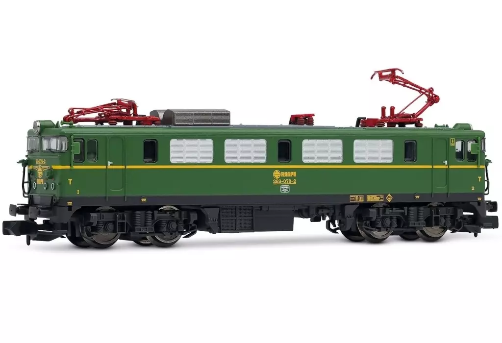 鉄道模型　1/160 RENFE. electric locomotive class 269. green/yellow livery. ep. IV. with DCC Sound Decoder [HN2608S]