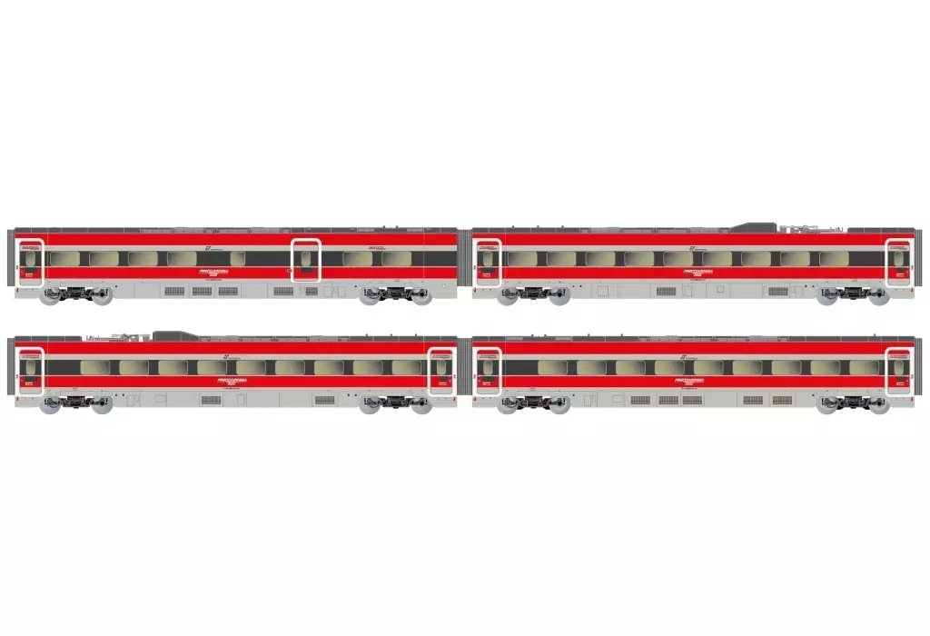 鉄道模型　1/160 FS Trenitalia. Frecciarossa ETR 1000 ”Ducati” additional set. 4 elements. ep. VI [HN3513]