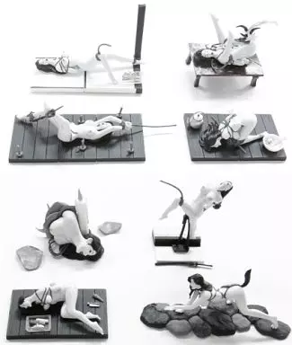モノクロカラー8種セット 「美牝淫虐の館・縄艶妖花 アダルトフィギュアコレクション2」