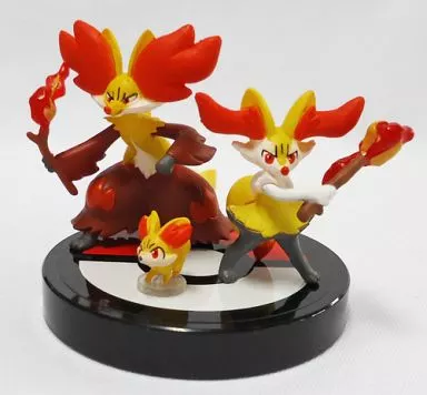 トレーディングフィギュア　フォッコ進化セット(フォッコ・テールナー・マフォクシー) 「立体ポケモン図鑑XY02」