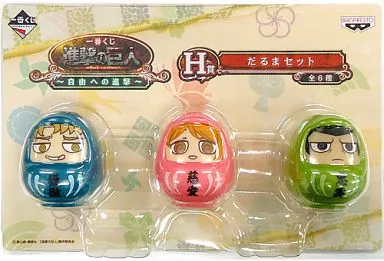 トレーディングフィギュア　オルオ＆ペトラ＆グンタ 「一番くじ 進撃の巨人～自由への進撃～」 H賞 だるまセット