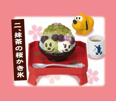 2.抹茶の桜かき氷 「ディズニー ミッキー＆ミニー 桜茶屋」