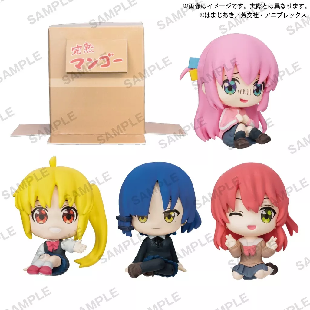 全4種セット 「ぼっち・ざ・ろっく! 段ボールに隠れられる!結束バンドのお座りフィギュア」