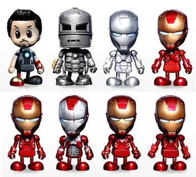 アイアンマン3 コスベイビー (8体セット) トイサピエンス限定　未開封 駿河屋 -<中古>全8種セット 「コスベイビー アイアンマン3 シリーズ1