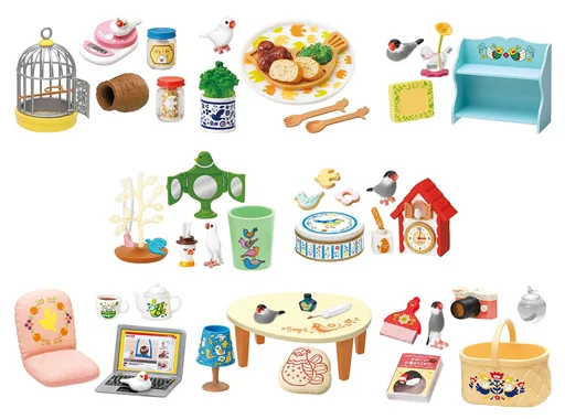 トレーディングフィギュア　全8種セット 「ぷちサンプルシリーズ 鳥のいる生活」