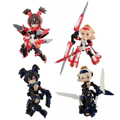 トレーディングフィギュア　全4種セット 「デスクトップアーミー メガミデバイス 朱羅シリーズ」