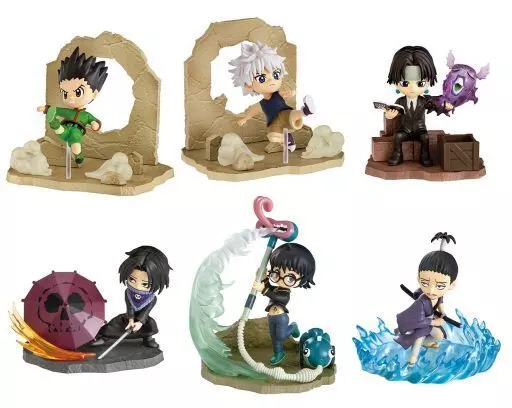 全6種セット 「HUNTER×HUNTER DesQ DESKTOP HUNTER 2」(台座・スタンドパーツ欠品)