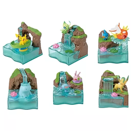 トレーディングフィギュア　全6種セット 「ポケットモンスター あつめて ひろがる!ポケモンワールド 2 しんぴの泉」