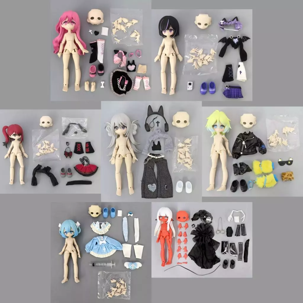 全7種セット 「一万回の脱出計画 BJD 球体関節可動ドールシリーズ」