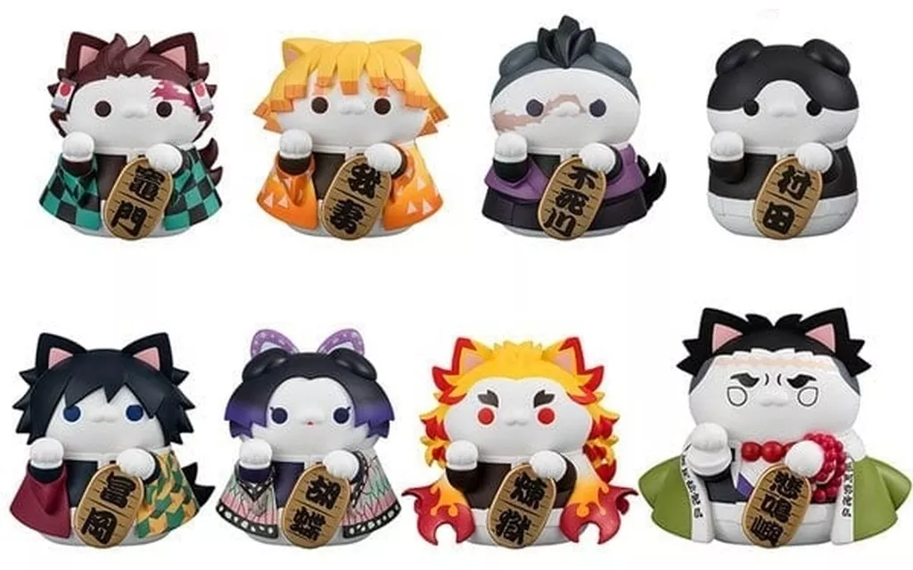 全8種セット 「MEGA CAT PROJECT 鬼滅の刃 鬼滅の刃ニャンコ 招き猫ver.壱」_img