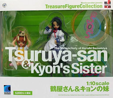 涼宮ハルヒの憂鬱 鶴屋さん＆キョンの妹 1/10スケール 駿河屋 -<中古>鶴屋さん＆キョンの妹セット「涼宮ハルヒの憂鬱」1