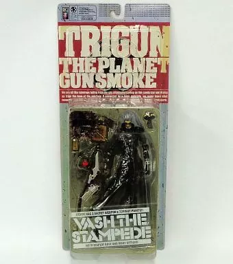 フィギュア　ヴァッシュ・ザ・スタンピード リペイント シニスターブラックVer.「トライガン」TRIGUN PLANET GUN SMOKE アクションフィギュア（箱・ジャケット・ケース不備（中））