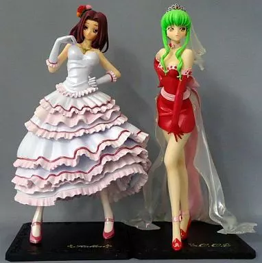コードギアス　ルルーシュ　1番くじ　ダブルチャンス賞　C.C. カレン　ドレス 駿河屋 -<中古>C.C.＆紅月カレン ウエディングドレスver. 「一番くじ