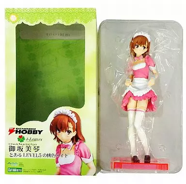 コトブキヤ とある科学の超電磁砲 御坂美琴 桃色メイド フィギュア 1/6 御坂美琴 -とあるLEVEL5の桃色メイド-｜『とある科学の超電磁砲