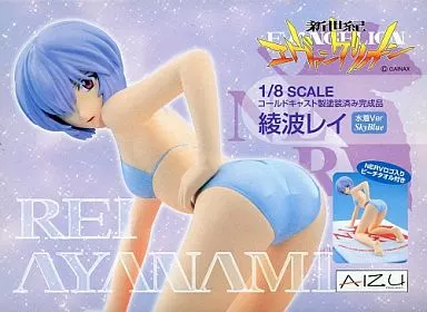 綾波レイ 水着Ver.(クリアーブルーアクリルベース付) 「新世紀エヴァンゲリオン」 1/8 レジンキャストキット 駿河屋 -【アダルト】<中古>綾波レイ 水着Ver. (スカイブルー