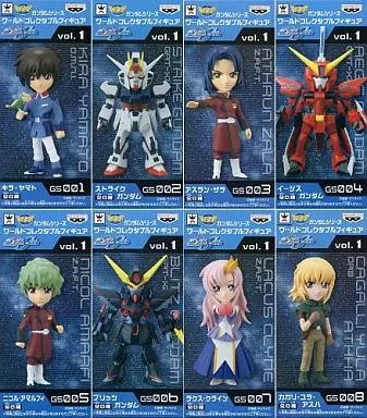 フィギュア　全8種セット 「機動戦士ガンダムSEED」 ガンダムシリーズ ワールドコレクタブルフィギュア vol.1