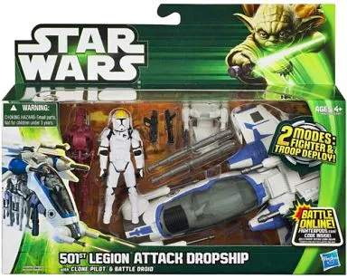 フィギュア　アタック・ドロップシップ(第501大隊版) 「スター・ウォーズ」 3.75インチ ビークル・レベル1 2013年版