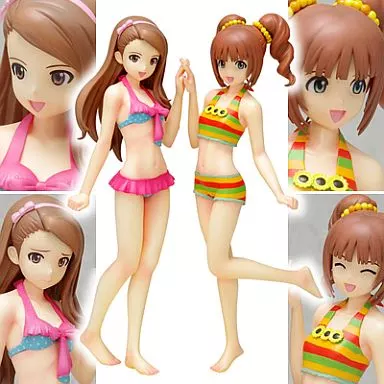 [ランクB] 水瀬伊織＆高槻やよい 限定セットVer. 「THE IDOLM＠STER」 BEACH QUEENS 1/10スケール PVC製塗装済み完成品