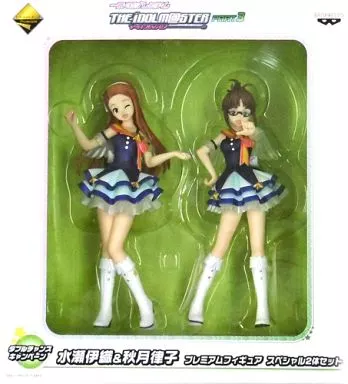 水瀬伊織＆秋月律子 スペシャル2体セット 「一番くじプレミアム アイドルマスターPART3」 ダブルチャンスキャンペーン プレミアムフィギュア（箱・ジャケット・ケース不備（中））