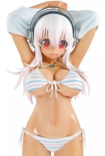 すーぱーそに子 日焼けVer. ボーダービキニ 1/2完成品フィギュア 駿河屋 -【アダルト】<中古>そに子 日焼けVer. ボーダービキニ 「すー