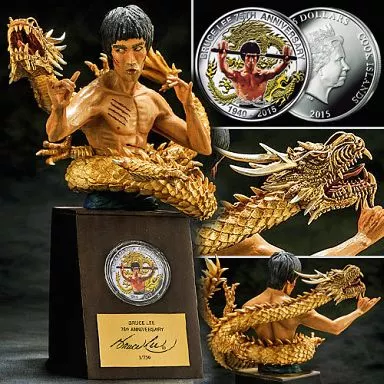 駿河屋 -<中古>ブルース・リー 生誕75周年記念 純金仕上げ公式カラー