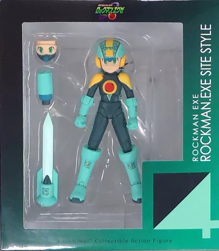 フィギュア　ロックマンエグゼ サイトスタイル 「ロックマンエグゼ」 4インチネル アクションフィギュア 限値練オンラインショップ限定（本体に埃の付着、台座に擦れ・汚れ/箱傷み(中)）