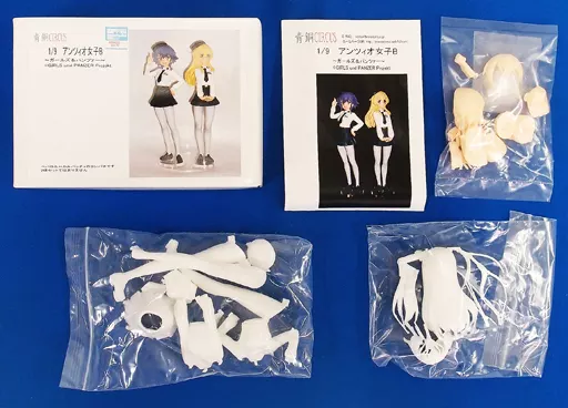 アンツィオ女子B(ペパロニ＆カルパッチョ) 「ガールズ＆パンツァー」 1/9 コンパチブルカラーレジンキット