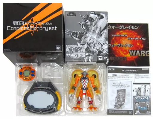 超進化魂　ウォーグレイモン(クリアカラー)　 Complete Memory 3000個限定】超進化魂ウォーグレイモンクリアver.とデジヴァイスの