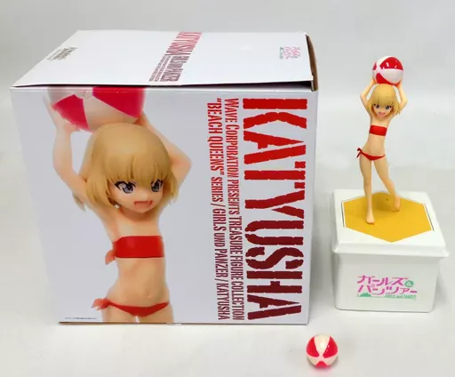 フィギュア　[ランクB/初期不良対応パーツ付き] カチューシャ 「ガールズ＆パンツァー」 BEACH QUEENS PREMIUM 1/10 ポリストーン製塗装済完成品 Be-Jwebショップ限定