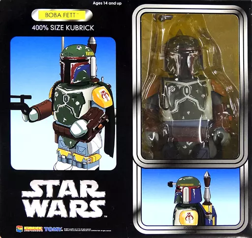 Bounty Hunter KUBRICK ボバフェット 400% Medicom Toy Kubrick Boba Fett BountyHunter BXH 400% Star Wars