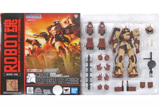 フィギュア　ROBOT魂 ＜SIDE MS＞ MS-06D ザク・デザートタイプ カラカル隊所属機 ver. A.N.I.M.E. 「機動戦士ガンダムMSV」 魂ウェブ商店限定