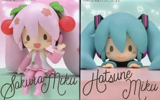 フィギュア　全2種セット 「キャラクター・ボーカル・シリーズ 01 初音ミク」 ちょこのせフィギュア”初音ミク＆桜ミク”