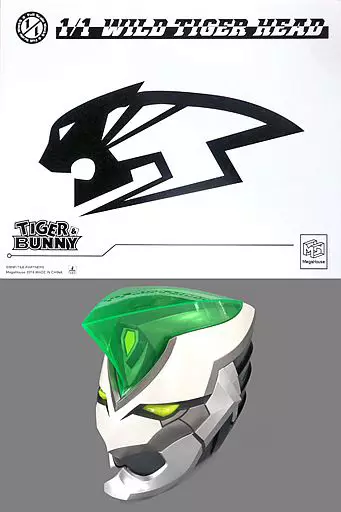 フィギュア　[ランクB] ワイルドタイガー ヘッド 再販版 「TIGER＆BUNNY」 1/1 FULL SCALE WORKS ディスプレイモデル