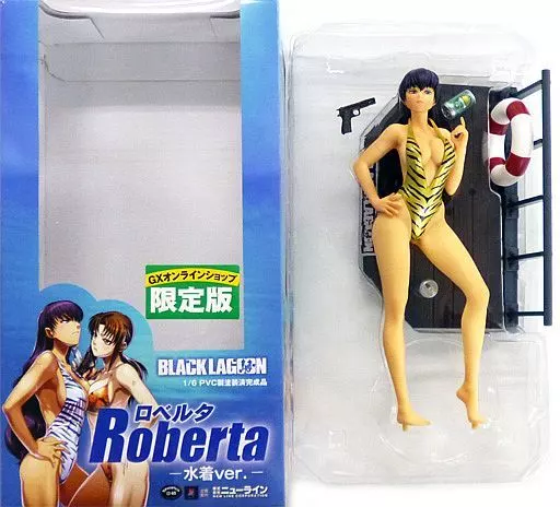 BLACK LAGOON ロベルタ水着ver 1/6スケールフィギュア 駿河屋 -<中古>ロベルタ 水着ver. GXオンラインショップ限定版 「BLACK