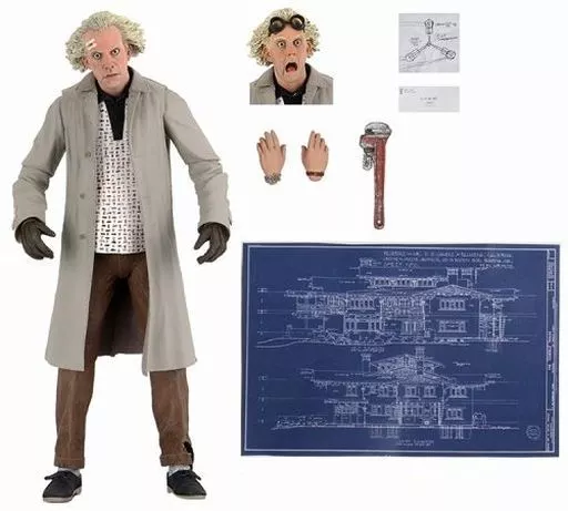 フィギュア　ドク エメット・ブラウン 「バック・トゥ・ザ・フューチャー」 アルティメット 7インチ アクションフィギュア