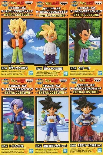 フィギュア　全6種セット 「ドラゴンボールZ」 ワールドコレクタブルフィギュア～EXTRA COSTUME～