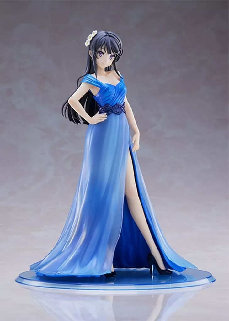 フィギュア　桜島麻衣～カラードレスver. ～ 「青春ブタ野郎はゆめみる少女の夢を見ない」 1/7 ABS＆PVC製塗装済み完成品 ANIPLEX+限定