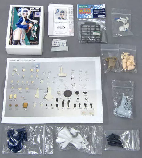 フィギュア　[付属品欠品] 神威 「艦隊これくしょん～艦これ～」 Ugokan! 1/12 フル可動カラーレジンキット ワンダーフェスティバル2016夏＆イベント限定