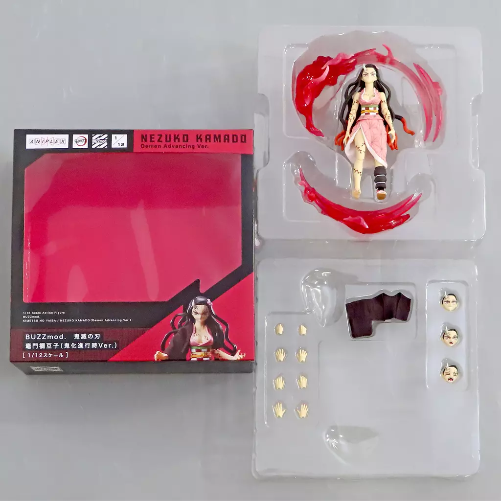 BUZZmod. 竈門禰豆子 (鬼化進行時Ver.) 「鬼滅の刃」 1/12 アクションフィギュア ANIPLEX+限定