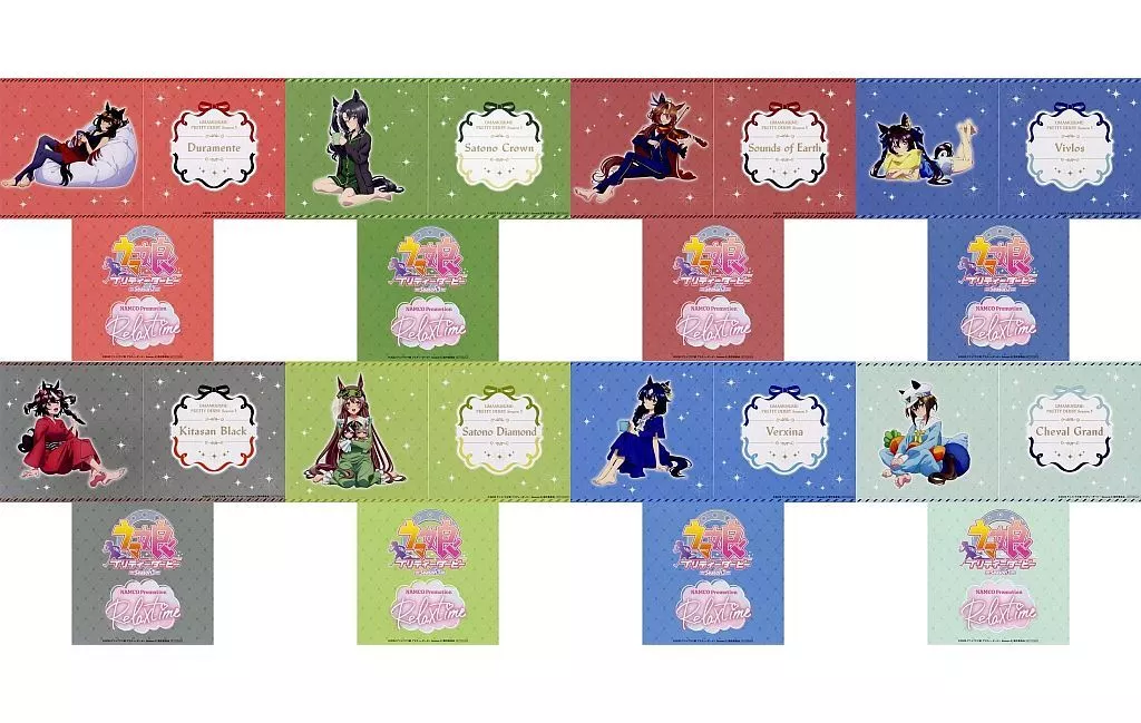 全8種セット 用背景ボード NAMCO Promotion~Relax time~ 「ウマ娘 プリティーダービー Season3」 キャンペーン特典 ナムコ限定