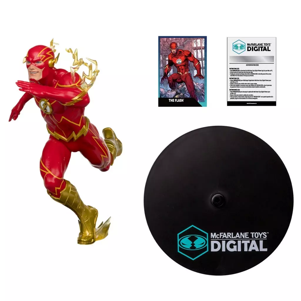 フィギュア　フラッシュ by ジム・リー 「THE FLASH 80 YEARS OF THE FASTEST MAN ALIVE」 DCダイレクト 12インチ・ポーズドスタチュー