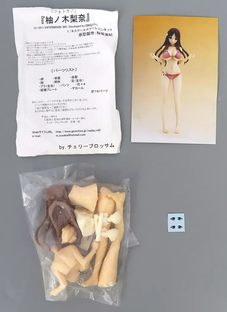 フィギュア　柚ノ木梨奈 「フォトカノ」 1/8 カラーレジンキット