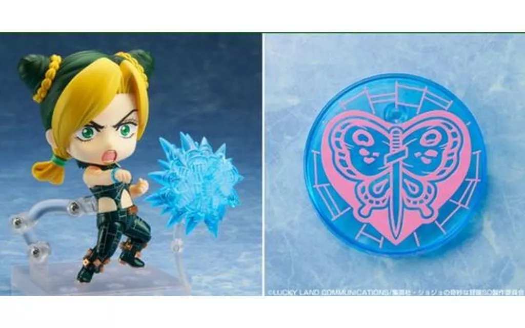 フィギュア　[単品] 攻撃エフェクト＆特製丸台座 「ねんどろいど 空条徐倫 ジョジョの奇妙な冒険 第6部ストーンオーシャン」 GOODSMILE ONLINE SHOP＆MEDICOS ONLINE SHOP限定特典