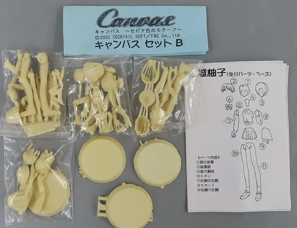 キャンバスセットB 「Canvas ~セピア色のモチーフ~」 ガレージキット