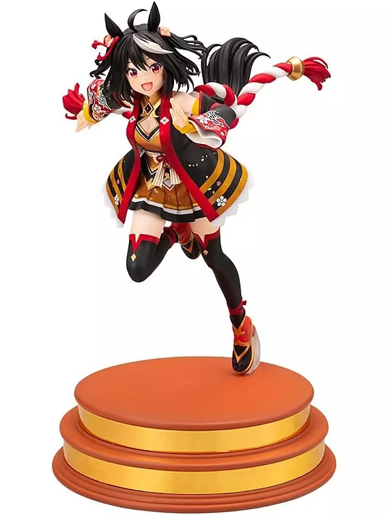 フィギュア　[破損品/特典付き] ［迫る熱に押されて］ キタサンブラック 「ウマ娘 プリティーダービー」 1/7 PVC製塗装済み完成品 コトブキヤショップ限定