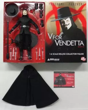 レア美品V for Vendetta Vフォー・ヴェンデッタ 1/6 フィギュア 駿河屋 -<中古>[破損品] V -ブイ- 「V for Vendetta -ブイ フォー