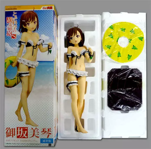 駿河屋 -<中古>[ランクB] 御坂美琴 水着フィギュア 全高約65センチVer