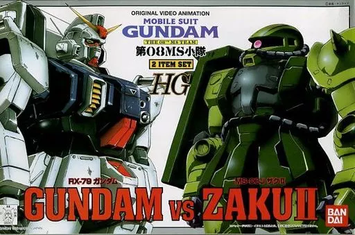 Plastic model 1/144 HG RX-79 Ground Type Gundam vs MS-06J Zaku II