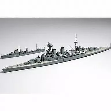 1/700 イギリス海軍巡洋戦艦フッド＆E級駆逐艦 北大西洋追撃作戦 「ウォーターラインシリーズ No.806」 [31806]