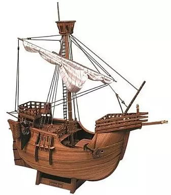 プラモデル　1/30 カタロニア船 木製キット